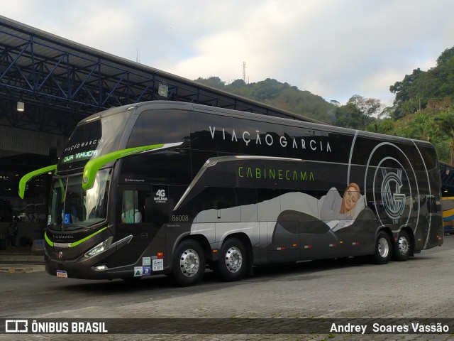Viação Garcia 86008 na cidade de Santos, São Paulo, Brasil, por Andrey  Soares Vassão. Número da foto: #10843191.