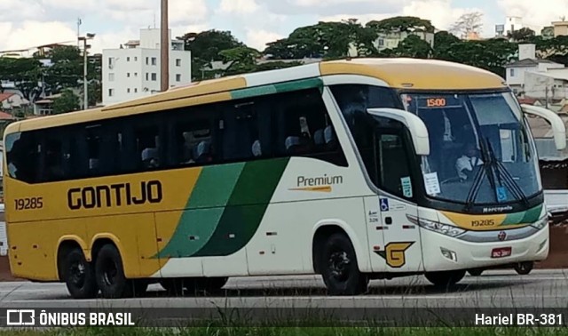 Empresa Gontijo de Transportes 19285 na cidade de Betim, Minas Gerais, Brasil, por Hariel BR-381. Número da foto: #10843983.