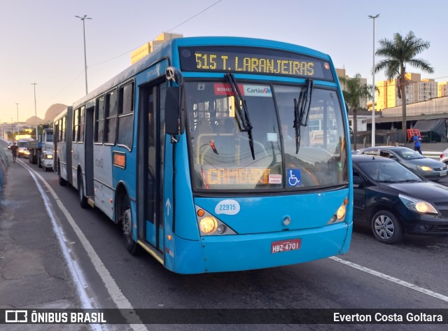 Nova Transporte 22975 na cidade de Cariacica, Espírito Santo, Brasil, por Everton Costa Goltara. Número da foto: #10844219.