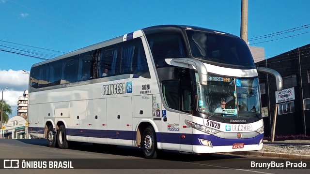 Princesa do Norte 51020 na cidade de Ponta Grossa, Paraná, Brasil, por BrunyBus Prado. ID da foto: 10845555.