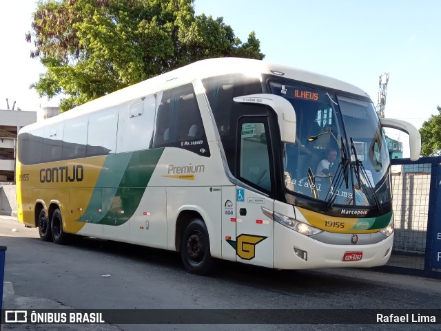 Empresa Gontijo de Transportes 19155 na cidade de Rio de Janeiro, Rio de Janeiro, Brasil, por Rafael Lima. ID da foto: 10844408.