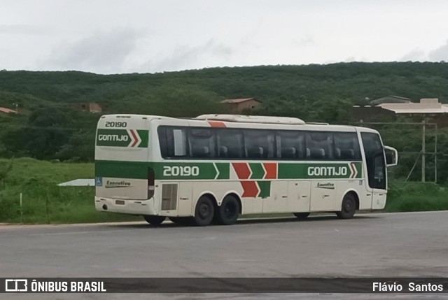 Empresa Gontijo de Transportes 20190 na cidade de Igaporã, Bahia, Brasil, por Flávio  Santos. ID da foto: 10844304.