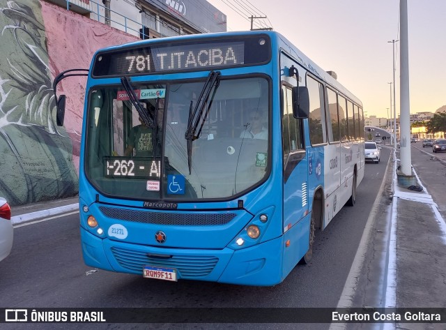 Santa Zita Transportes Coletivos 21271 na cidade de Cariacica, Espírito Santo, Brasil, por Everton Costa Goltara. Número da foto: #10844202.