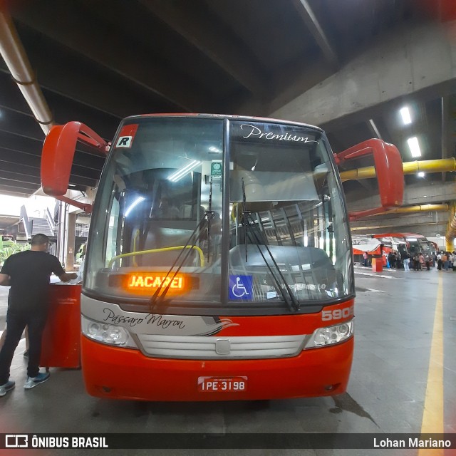 Empresa de Ônibus Pássaro Marron 5909 na cidade de São Paulo, São Paulo, Brasil, por Lohan Mariano. ID da foto: 10844097.