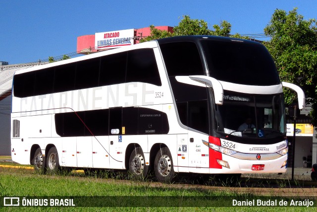 Auto Viação Catarinense 3524 na cidade de Cascavel, Paraná, Brasil, por Daniel Budal de Araújo. Número da foto: #10846527.
