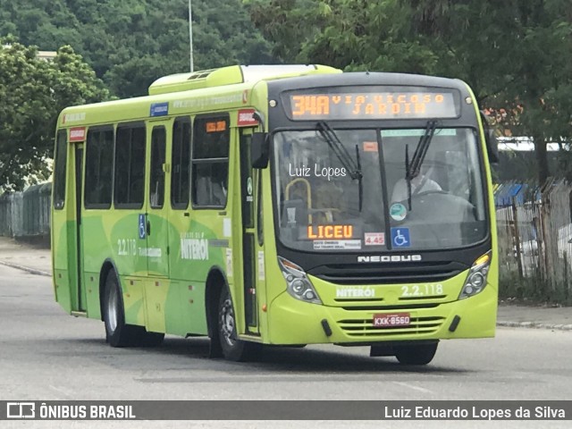 Santo Antônio Transportes Niterói 2.2.118 na cidade de Niterói, Rio de Janeiro, Brasil, por Luiz Eduardo Lopes da Silva. ID da foto: 10848187.