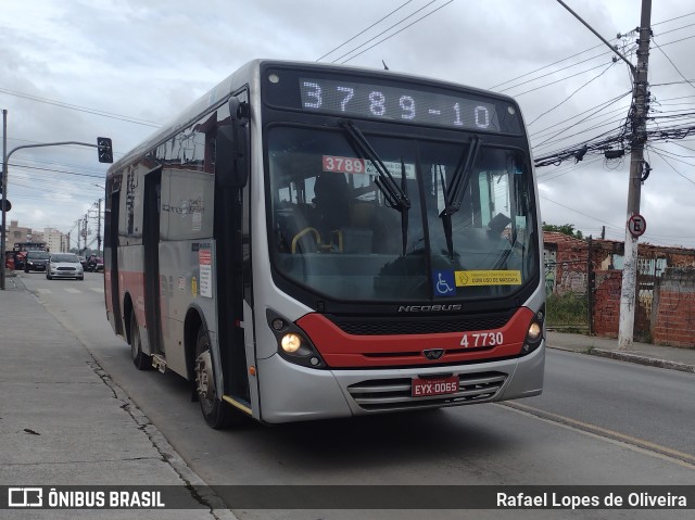 Pêssego Transportes 4 7730 na cidade de São Paulo, São Paulo, Brasil, por Rafael Lopes de Oliveira. ID da foto: 10846184.