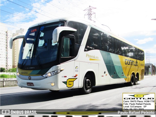 Empresa Gontijo de Transportes 18470 na cidade de São José dos Campos, São Paulo, Brasil, por Paulo Rafael Peixoto. ID da foto: 10848247.