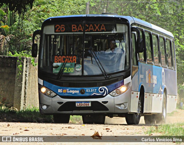 Rio Lagos Transportes SAQ.03.017 na cidade de Saquarema, Rio de Janeiro, Brasil, por Carlos Vinícios lima. Número da foto: #10846621.