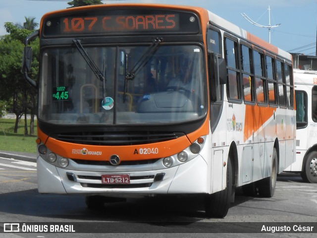 Viação Mirante A02040 na cidade de Nova Iguaçu, Rio de Janeiro, Brasil, por Augusto César. Número da foto: #10846266.