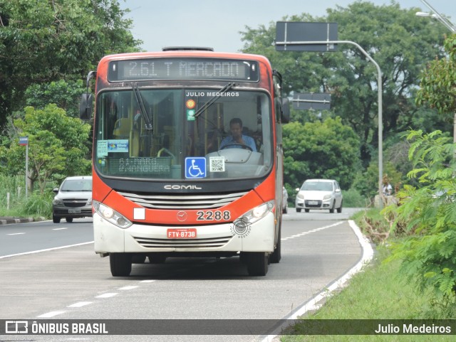 Expresso CampiBus 2288 na cidade de Campinas, São Paulo, Brasil, por Julio Medeiros. Número da foto: #10846968.