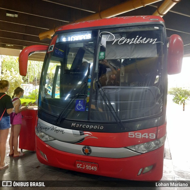 Empresa de Ônibus Pássaro Marron 5949 na cidade de São Paulo, São Paulo, Brasil, por Lohan Mariano. Número da foto: #10847000.