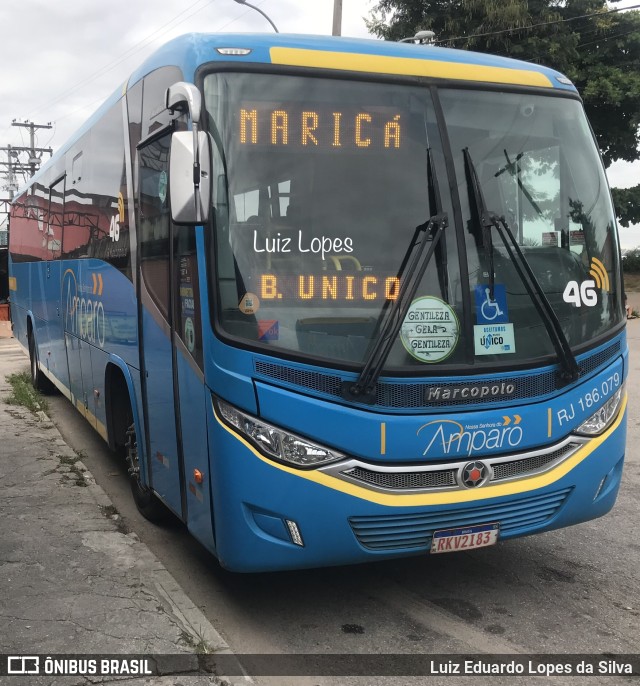 Viação Nossa Senhora do Amparo RJ 186.079 na cidade de Niterói, Rio de Janeiro, Brasil, por Luiz Eduardo Lopes da Silva. Número da foto: #10848098.