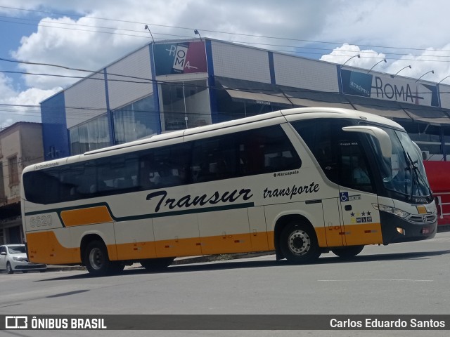 Transur - Transporte Rodoviário Mansur 6620 na cidade de São João del Rei, Minas Gerais, Brasil, por Carlos Eduardo Santos. Número da foto: #10846728.