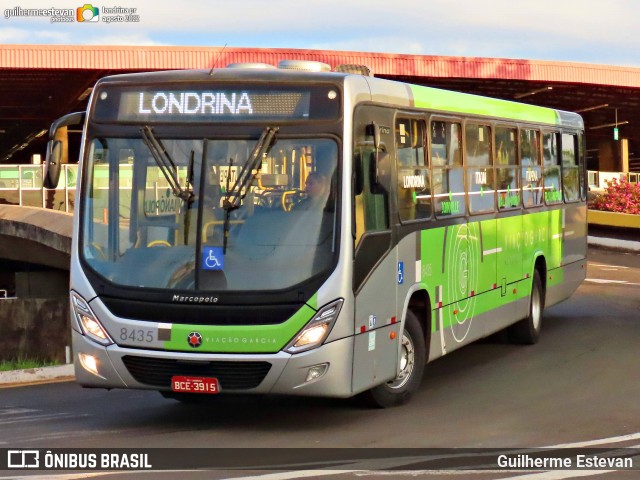 Viação Garcia 8435 na cidade de Londrina, Paraná, Brasil, por Guilherme Estevan. ID da foto: 10846637.