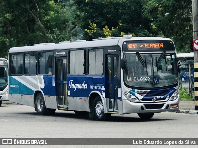 Auto Ônibus Fagundes RJ 101.131 na cidade de Niterói, Rio de Janeiro, Brasil, por Luiz Eduardo Lopes da Silva. ID da foto: 10848250.