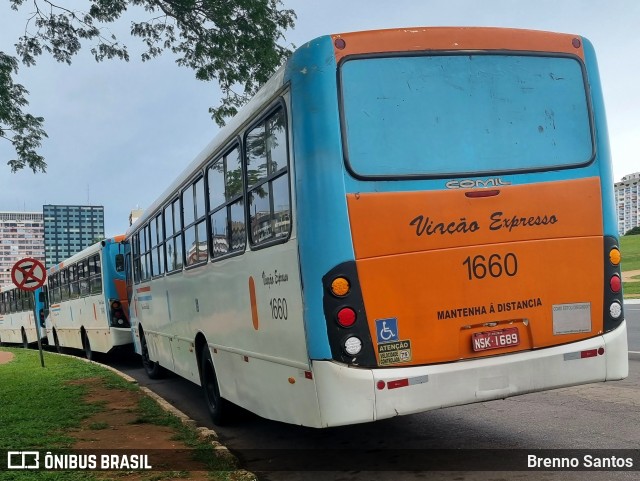 VEB - Viação Expresso Brasília 1660 na cidade de Brasília, Distrito Federal, Brasil, por Brenno Santos. Número da foto: #10851224.