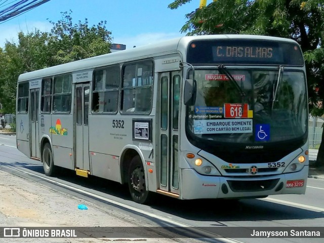 Viação Cidade de Maceió 5352 na cidade de Maceió, Alagoas, Brasil, por Jamysson Santana. ID da foto: 10851077.