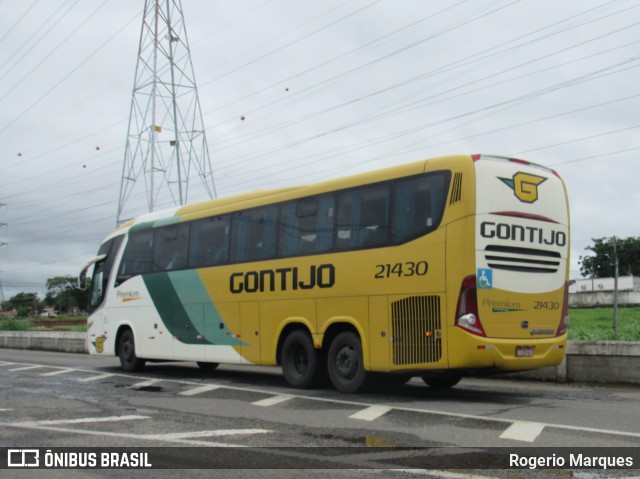 Empresa Gontijo de Transportes 21430 na cidade de São José dos Campos, São Paulo, Brasil, por Rogerio Marques. ID da foto: 10850897.