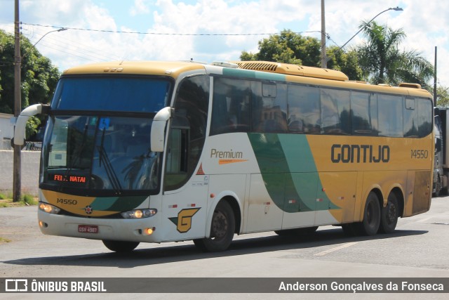 Empresa Gontijo de Transportes 14550 na cidade de Uberlândia, Minas Gerais, Brasil, por Anderson Gonçalves da Fonseca. ID da foto: 10849262.