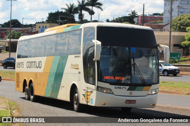 Empresa Gontijo de Transportes 12875 na cidade de Uberlândia, Minas Gerais, Brasil, por Anderson Gonçalves da Fonseca. ID da foto: 10849241.