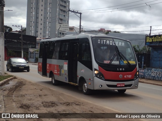 Pêssego Transportes 4 7157 na cidade de São Paulo, São Paulo, Brasil, por Rafael Lopes de Oliveira. ID da foto: 10849938.