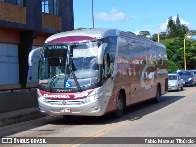 Expresso Gardenia 3330 na cidade de Três Corações, Minas Gerais, Brasil, por Fábio Mateus Tibúrcio. ID da foto: 10849740.