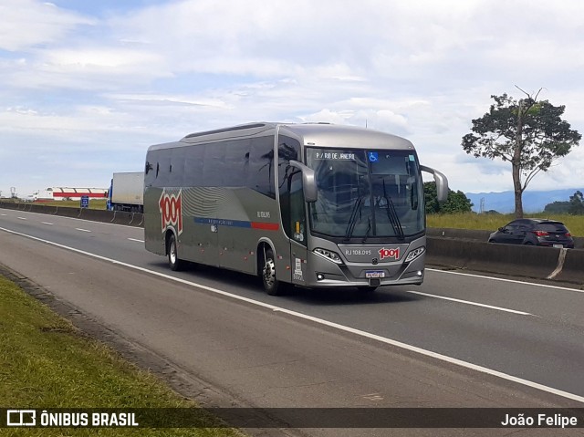 Auto Viação 1001 RJ 108.095 na cidade de Canas, São Paulo, Brasil, por João Felipe. ID da foto: 10851957.