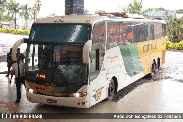 Empresa Gontijo de Transportes 14830 na cidade de Uberlândia, Minas Gerais, Brasil, por Anderson Gonçalves da Fonseca. ID da foto: 10849233.