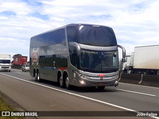 Auto Viação 1001 RJ 108.649 na cidade de Canas, São Paulo, Brasil, por João Felipe. Número da foto: #10852072.