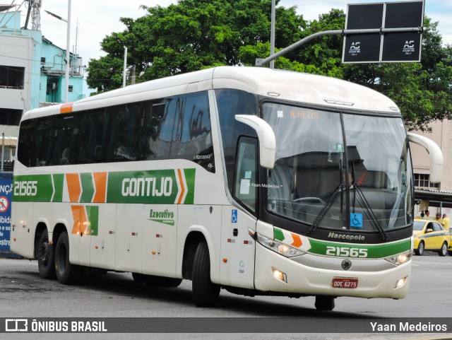 Empresa Gontijo de Transportes 21565 na cidade de Rio de Janeiro, Rio de Janeiro, Brasil, por Yaan Medeiros. ID da foto: 10852061.