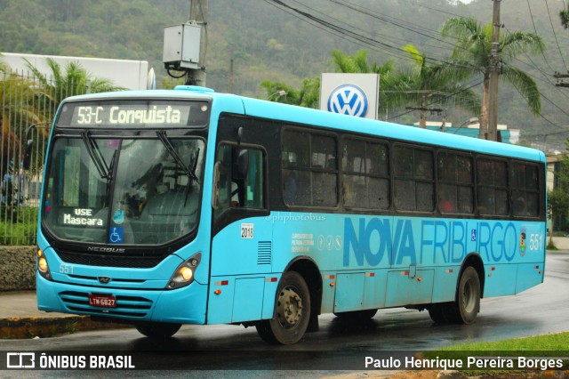 FAOL - Friburgo Auto Ônibus 551 na cidade de Nova Friburgo, Rio de Janeiro, Brasil, por Paulo Henrique Pereira Borges. Número da foto: #10851672.