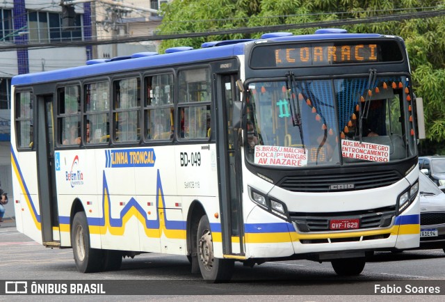 Belém Rio Transportes BD-049 na cidade de Belém, Pará, Brasil, por Fabio Soares. Número da foto: #10853746.