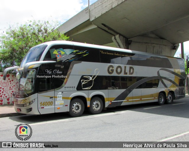 Gold Turismo e Fretamento 14000 na cidade de Belo Horizonte, Minas Gerais, Brasil, por Henrique Alves de Paula Silva. Número da foto: #10853225.