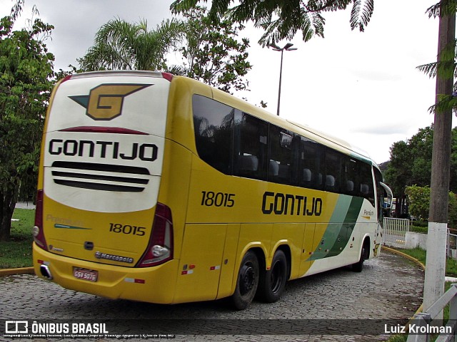 Empresa Gontijo de Transportes 18015 na cidade de Juiz de Fora, Minas Gerais, Brasil, por Luiz Krolman. Número da foto: #10852601.