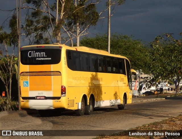 Viação Itapemirim 8619 na cidade de Caruaru, Pernambuco, Brasil, por Lenilson da Silva Pessoa. ID da foto: 10853829.