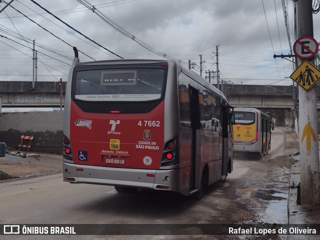 Pêssego Transportes 4 7662 na cidade de São Paulo, São Paulo, Brasil, por Rafael Lopes de Oliveira. ID da foto: 10853089.