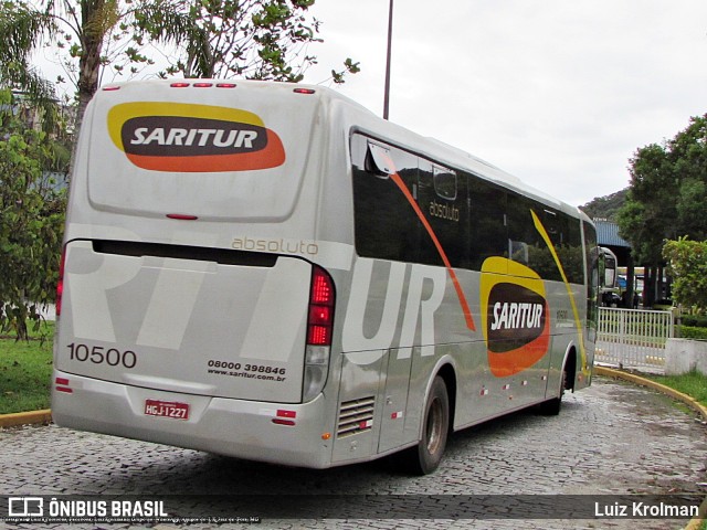 Saritur - Santa Rita Transporte Urbano e Rodoviário 10500 na cidade de Juiz de Fora, Minas Gerais, Brasil, por Luiz Krolman. Número da foto: #10852612.