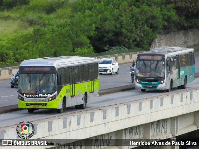 Viação Jardins 10802 na cidade de Belo Horizonte, Minas Gerais, Brasil, por Henrique Alves de Paula Silva. ID da foto: 10853223.