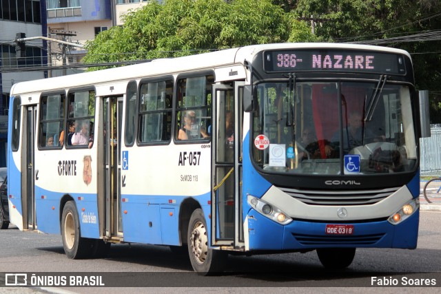 Viação Forte AF-057 na cidade de Belém, Pará, Brasil, por Fabio Soares. Número da foto: #10853941.