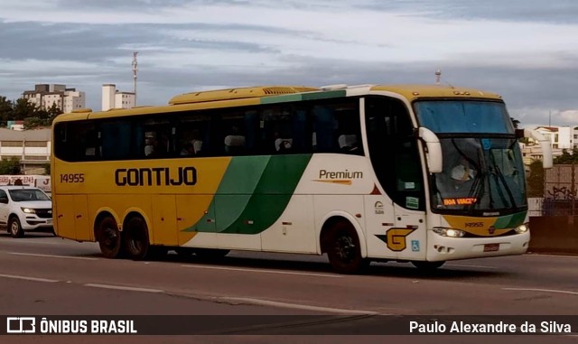 Empresa Gontijo de Transportes 14955 na cidade de Betim, Minas Gerais, Brasil, por Paulo Alexandre da Silva. ID da foto: 10854310.