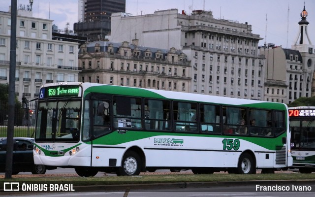 MOQSA - Micro Ómnibus Quilmes 159 na cidade de Ciudad Autónoma de Buenos Aires, Argentina, por Francisco Ivano. ID da foto: 10854438.