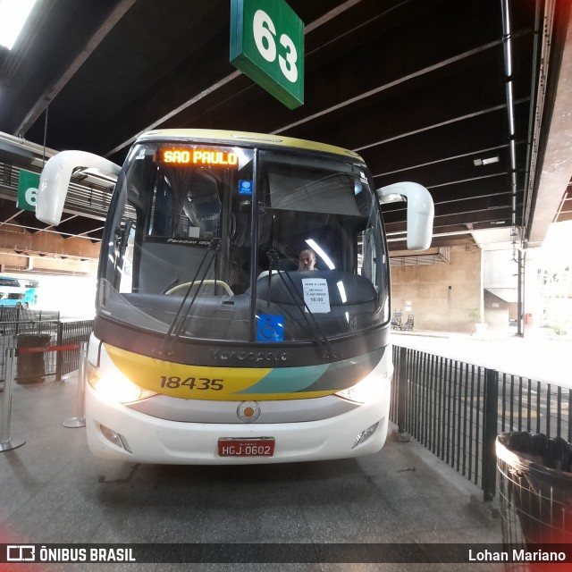 Empresa Gontijo de Transportes 18435 na cidade de São Paulo, São Paulo, Brasil, por Lohan Mariano. ID da foto: 10852551.