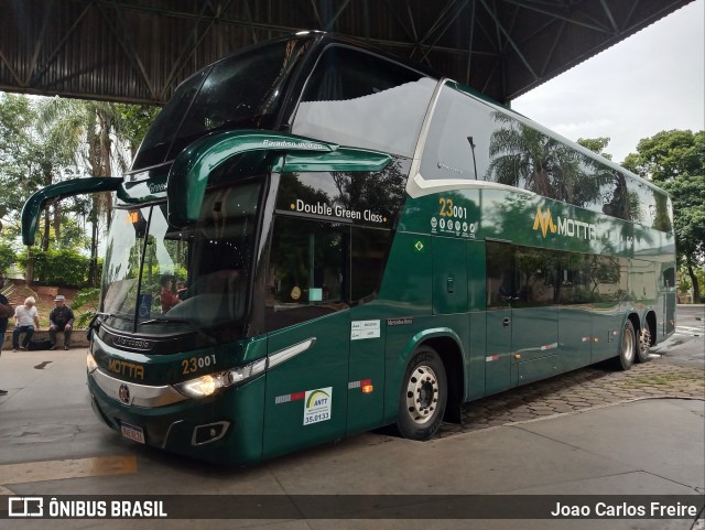 Viação Motta 23001 na cidade de Bauru, São Paulo, Brasil, por Joao Carlos Freire. ID da foto: 10853631.