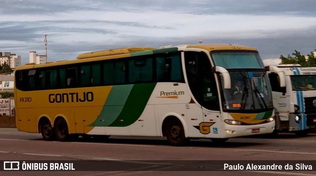 Empresa Gontijo de Transportes 14310 na cidade de Betim, Minas Gerais, Brasil, por Paulo Alexandre da Silva. ID da foto: 10854314.