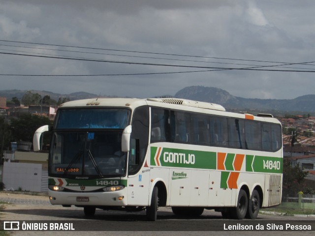 Empresa Gontijo de Transportes 14840 na cidade de Caruaru, Pernambuco, Brasil, por Lenilson da Silva Pessoa. ID da foto: 10854099.