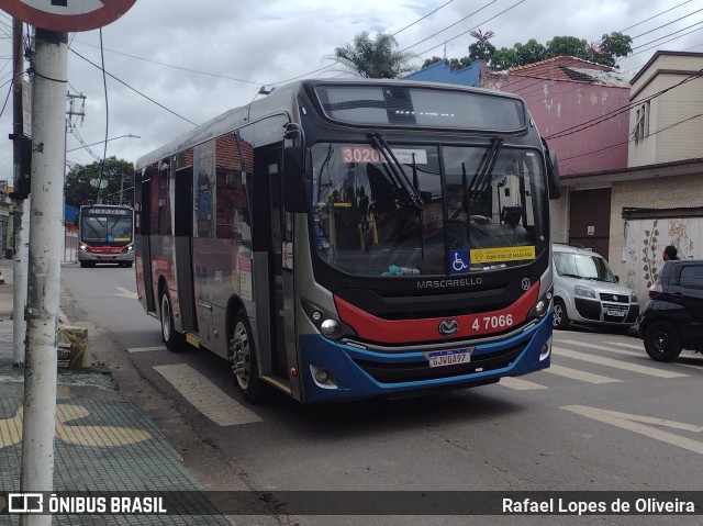 Pêssego Transportes 4 7066 na cidade de São Paulo, São Paulo, Brasil, por Rafael Lopes de Oliveira. Número da foto: #10853385.