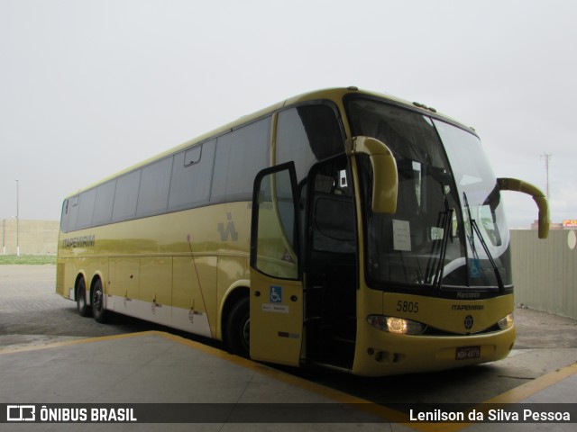 Viação Itapemirim 5805 na cidade de Caruaru, Pernambuco, Brasil, por Lenilson da Silva Pessoa. ID da foto: 10856933.