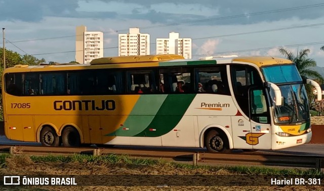 Empresa Gontijo de Transportes 17085 na cidade de Betim, Minas Gerais, Brasil, por Hariel BR-381. ID da foto: 10856688.