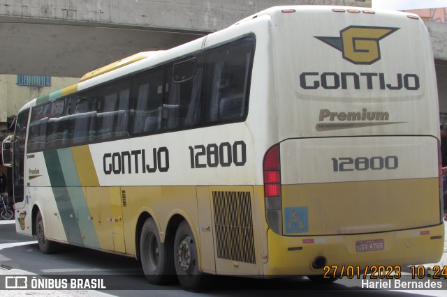 Empresa Gontijo de Transportes 12800 na cidade de Belo Horizonte, Minas Gerais, Brasil, por Hariel Bernades. Número da foto: #10855114.